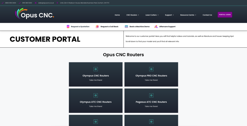 Opus Customer Portal