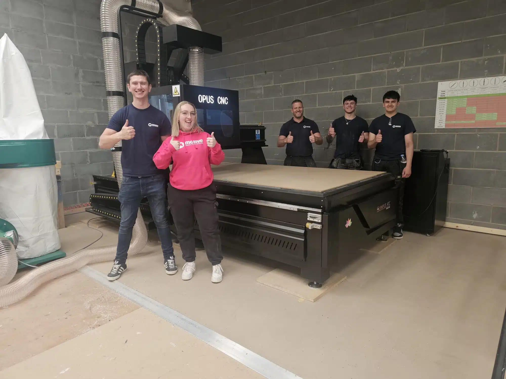 Olympus CNC router installation in St Neots