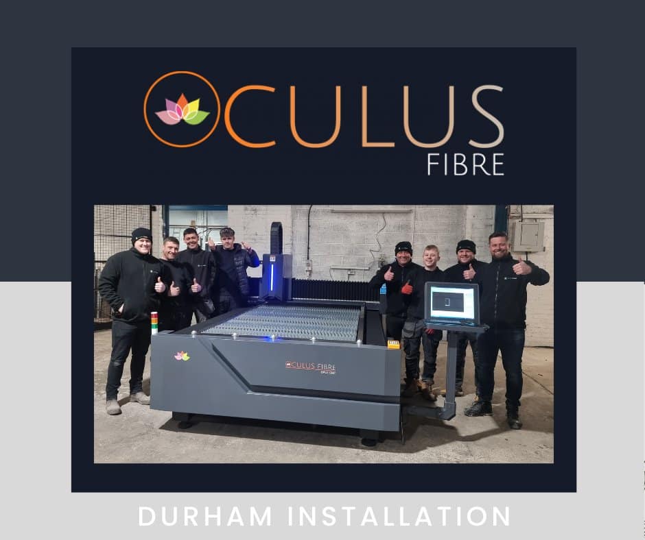 Oculus Fibre Laser Cutter Installation in Durham