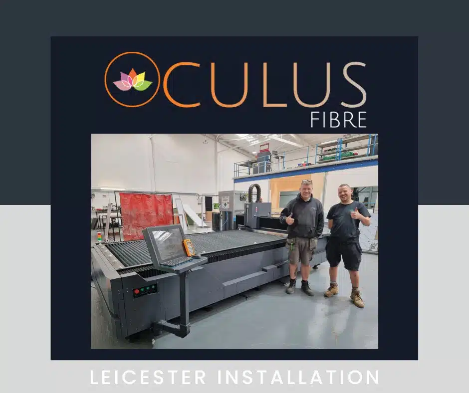 Oculus Fibre Laser Cutter Installation in Leicester