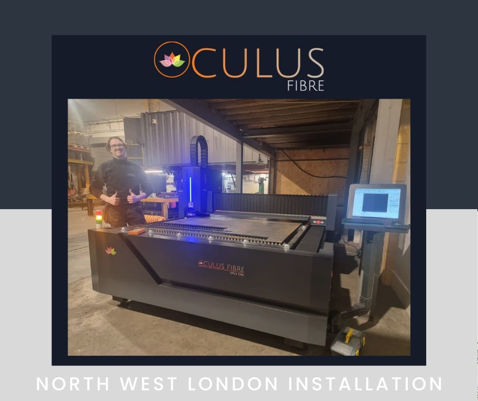 Oculus Fibre Laser Cutter Installation in London