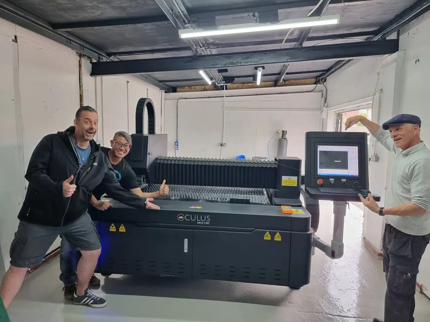 Oculus Fibre Laser Cutter Installation in Wales