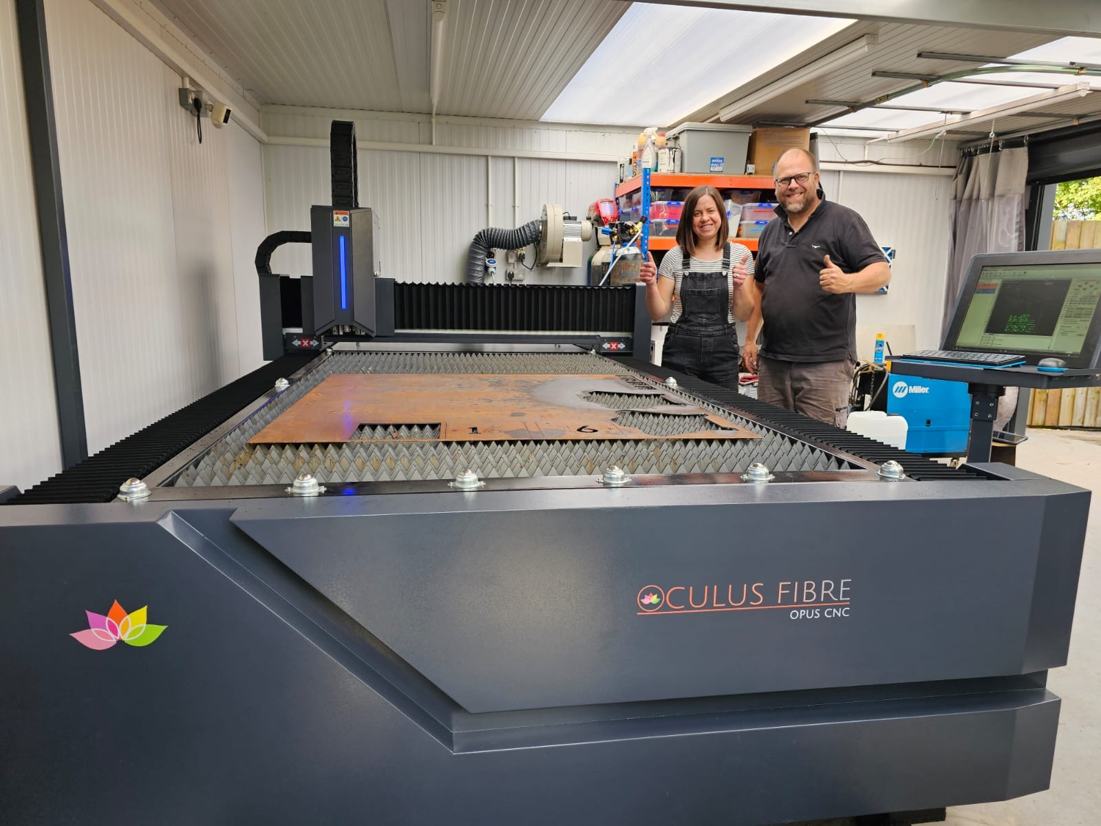 Oculus Fibre Laser Cutter Installation in Derby