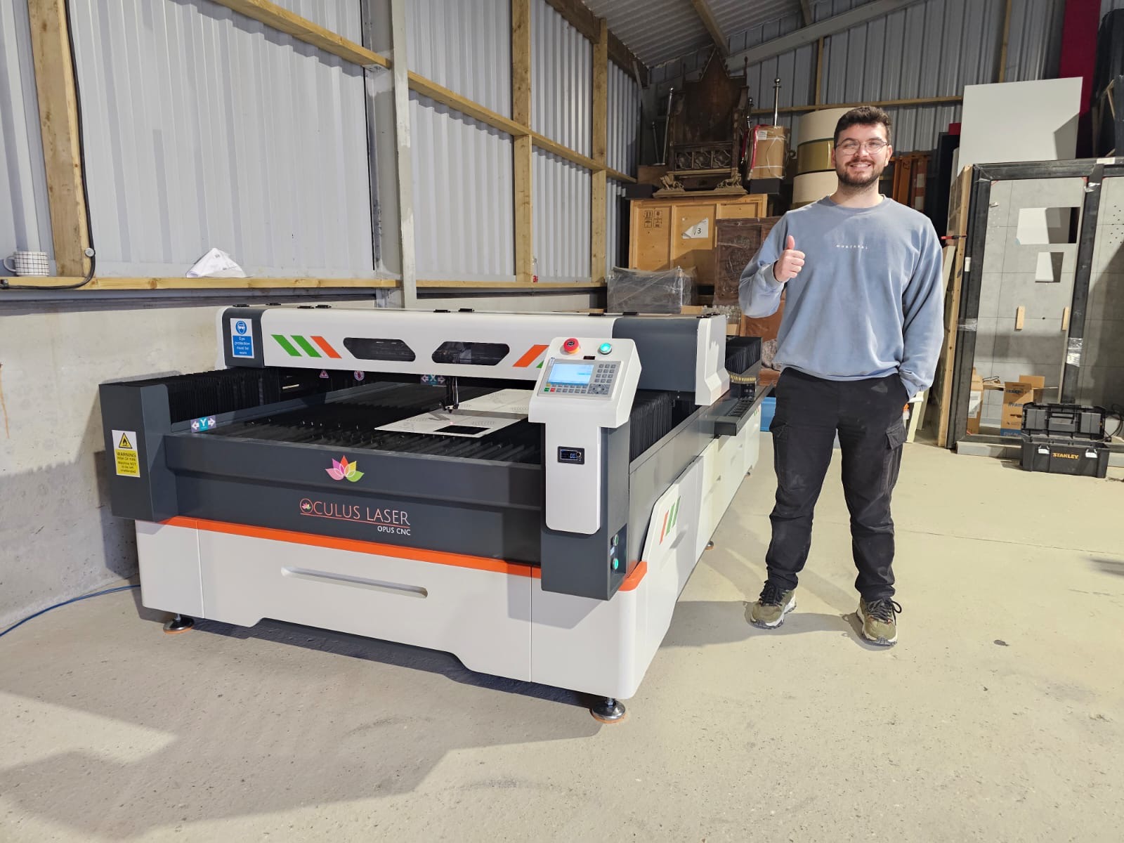 Oculus Laser Cutter Installation in Barnet